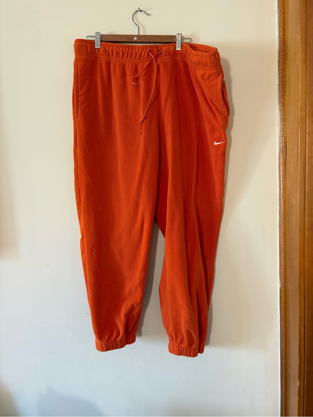 Nike Orange Fleece Jogger Pants XXL